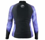 Футболка Galaxy лайкра черный/фиолетовый длинный рукав женская — изображение 3