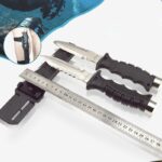 Нож водолазный тупой конец черный — изображение 9