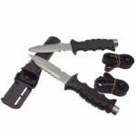 Нож водолазный тупой конец черный — изображение 8