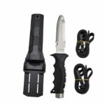 Нож водолазный тупой конец черный — изображение 2