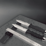 Нож водолазный тупой конец черный — изображение 11