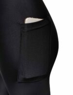 Штаны лайкра  LEGGINS iQ UV 300+ мужские с карманом чёрный — изображение 4