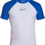 Футболка iQ UV 300+ белый/синий короткий рукав мужская