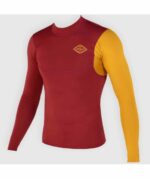 Футболка лайкра SooRuz STREY мужская длинный рукав бордовый