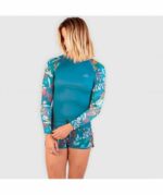 Футболка лайкра SooRuz VAUDAIRE женская длинный рукав синяя — изображение 2