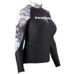 Футболка Galaxy лайкра черный длинный рукав женская