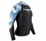 Футболка Marble лайкра черный/синий длинный рукав мужская — изображение 2