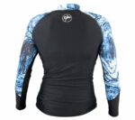 Футболка Marble лайкра черный/синий длинный рукав мужская — изображение 3