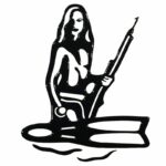 Наклейка Подводная охотница — изображение 2