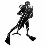 Наклейка Дайвер