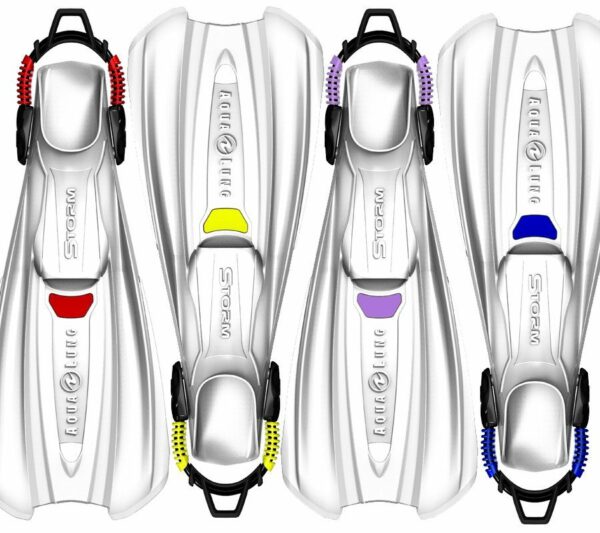 Ласты Storm открытая пятка белый
