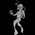 Наклейка Дайвер