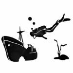 Наклейка Дайвер — изображение 3