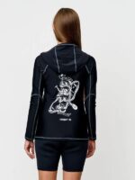 Футболка с капюшоном  Sargan Скелетон лайкра женская черный