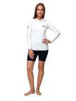 Футболка с капюшоном  Sargan Скелетон лайкра женская белый