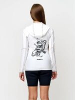 Футболка с капюшоном  Sargan Скелетон лайкра женская белый — изображение 3