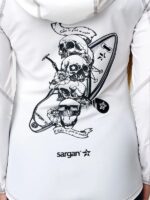 Футболка с капюшоном  Sargan Скелетон лайкра женская белый — изображение 4