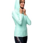 Футболка с капюшоном Sargan Агидель лайкра женская мятный