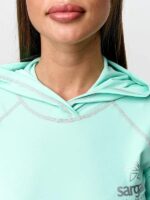 Футболка с капюшоном Sargan Агидель лайкра женская мятный — изображение 3