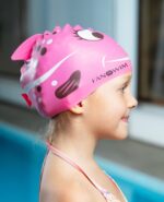 Шапочка силиконовая Рыбка детская розовый — изображение 3
