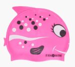 Шапочка силиконовая Рыбка детская розовый