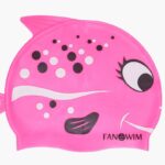 Шапочка силиконовая Рыбка детская розовый