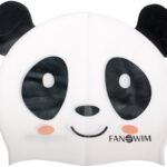 Шапочка силиконовая Панда детская белая