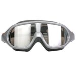 Очки FanSwim T48 зеркальные линзы черный силикон серый