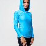 Футболка с капюшоном Sargan Агидель лайкра женская голубой